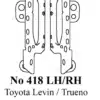 NO418 - Side Brackets Toyota Levin/Trueno 1995-2000