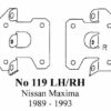 119 LH/RH - Side Bracket for Nissan Maxima 89 to 93