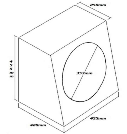 Single 15" Carpeted Subbox - SB15