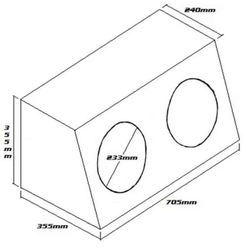 Dual Carpeted 10 in Subbox - SB210