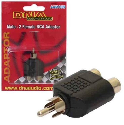 DNA RCA Male to 2 RCA Female Adaptor - AAR105
