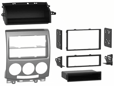Metra 99-7527S - Dash Kit Din & Double Din Silver for Mazda 5 Premacy with NAVI