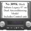 NO303K - Dash Kit for DDIN Black Subaru Legacy 03 on HVAC