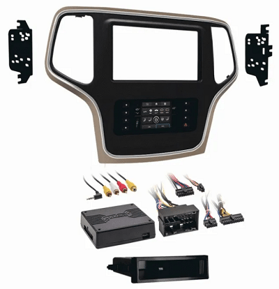 Metra 99-6536BZ - Dash Kit Din & DDin Bronze Trim for Jeep Grand Cherokee 2014-2017
