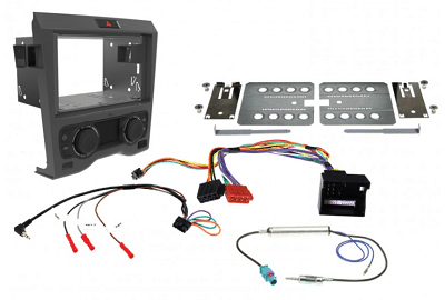 Aerpro FP9450GK - Dash Kit DDin GunMetal Grey for Holden Commodore VE Series Dual Zone Climate Control