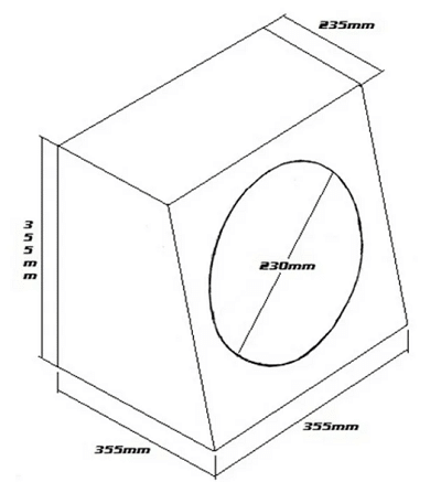 SB010 - Single 10" Carpeted Subbox