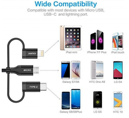 OEM 3in1 Charge & Sync Cable