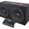Cerwin Vega BKX212S - COMBO DEAL Dual 12" Sealed Enclosure with Mono Amplifier