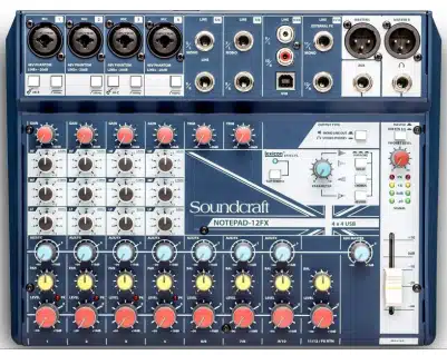 Rental Hire Soundcraft Notepad-12FX Mixer