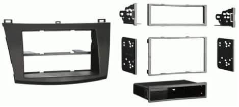 Metra 99-7514B - Dash Kit Din & DDin Black for Mazda 3, Axela 2010 - 2014