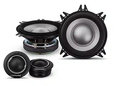 Alpine S2-S40c - S-Series 4" Component 2-way Speaker Set 140w