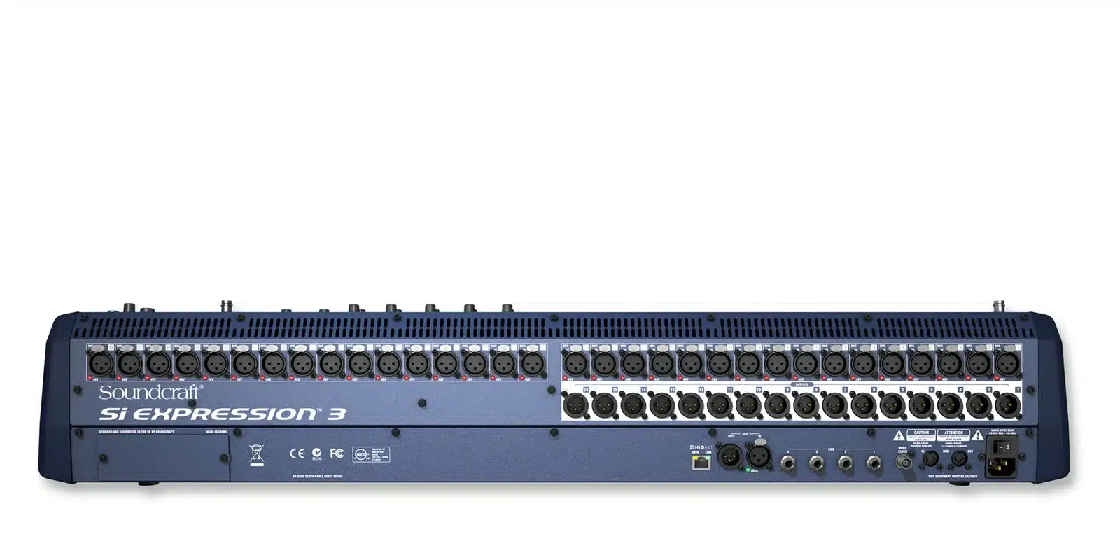 Soundcraft Si 3 Expression 32 channel back view