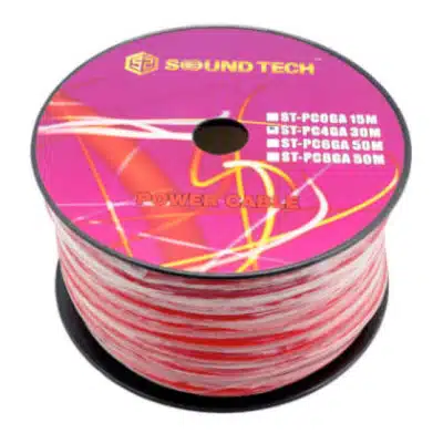 Soundtech PC04R - Power Cable 4 Gauge Red