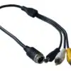 AVS AVSRA4PMM - 4 Pin Male Camera to RCA Male Adaptor