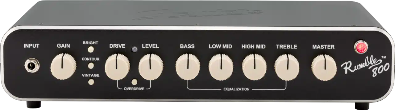 Fender Rumble 800 bass amp head with 800 watts of power in a compact, portable design