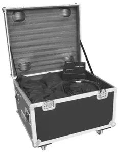 6 metre x 4 metre black velvet SparkliteLED drape with twinkling white lights