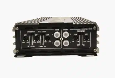 Zeroflex FLX-400.4 4-channel car amplifier with optional bass controller, 100W per channel, low pass filter, Class AB design